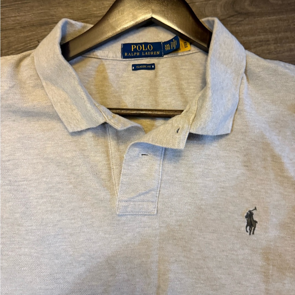 Ralph Lauren Light Gray Polo Shirt for Men